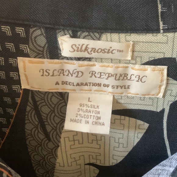 Men’s silk tropical shirt - Picture 3 of 3